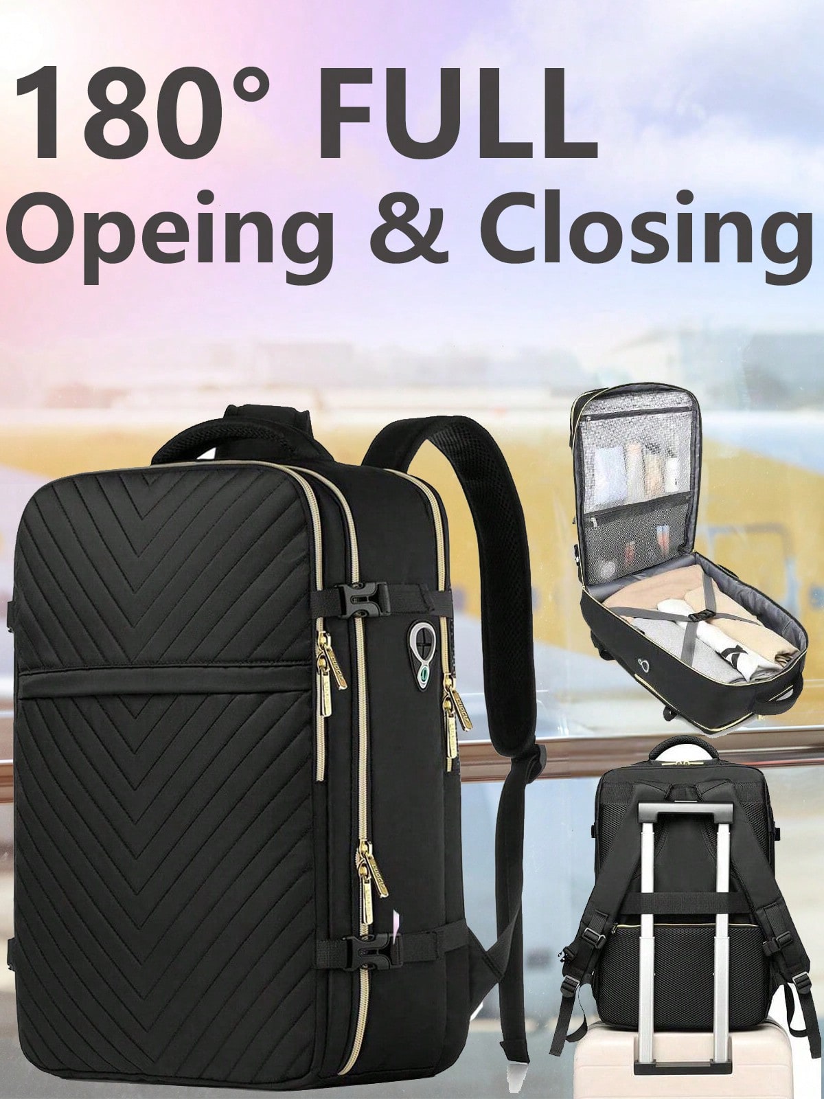 Laptop Backpack Anti Theft - Zaino da Viaggio Grande - Approvato