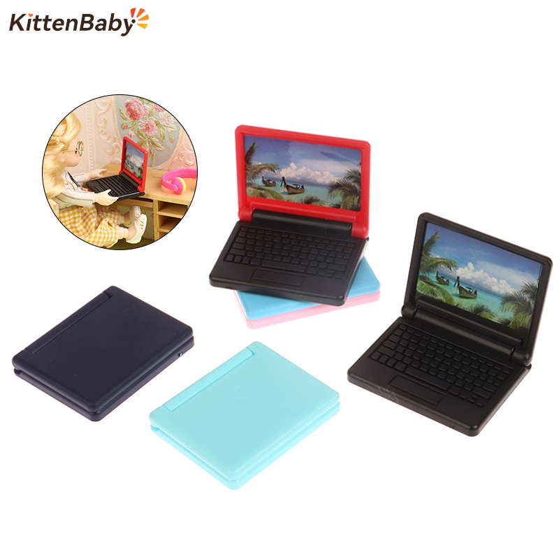 Laptop Accessories Computer - 1 pz 1/12 Dollhouse Office Computer