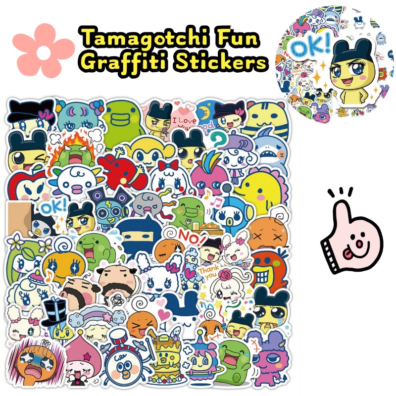 Accessories Laptop - Adesivi Tamagotchi Giapponesi, Animali Elettronici, Mametchi,