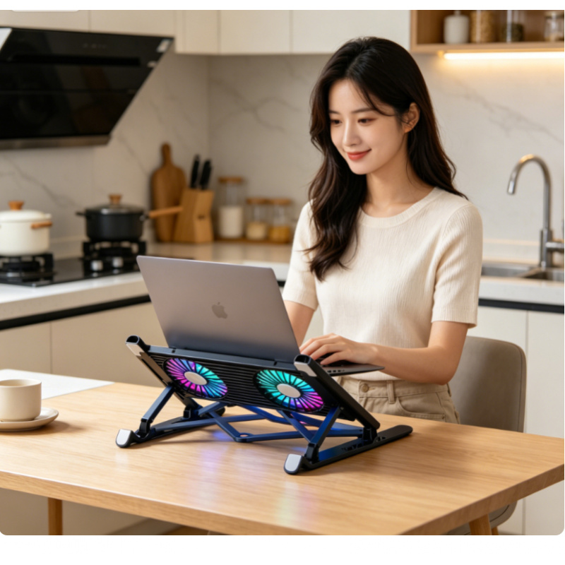 Laptop Stand Portable - Nuovo Supporto Raffreddante per Laptop Pieghevole,