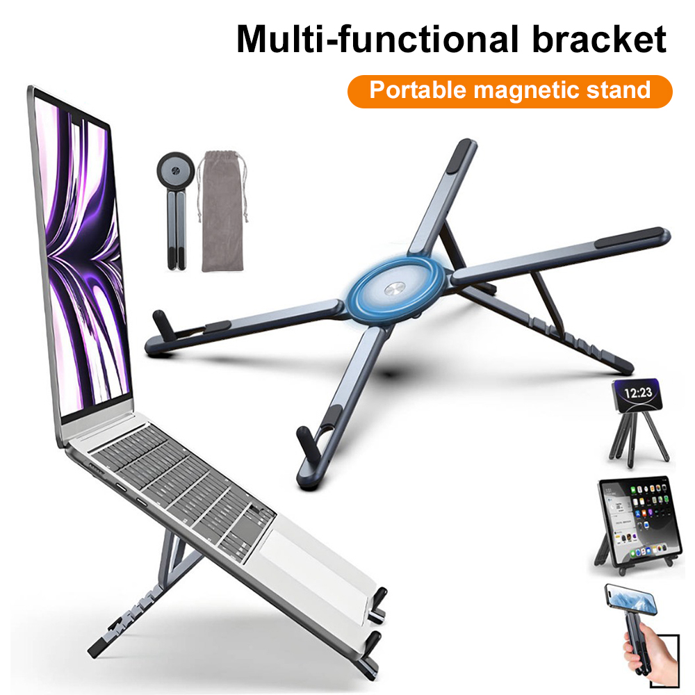 Laptop Stand Portable - Supporto Magnetico Portatile per Telefono e