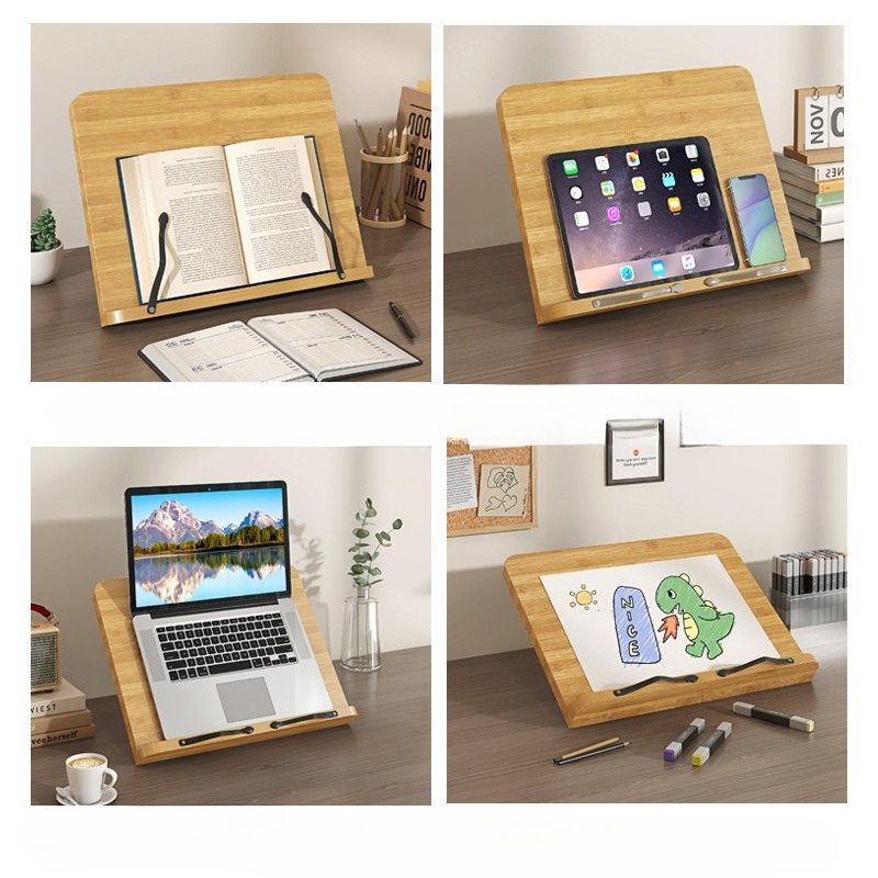 Supporto per Libri in Legno, S - Laptop Accessories For Office recensione e prezzo