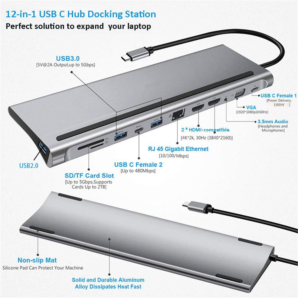 Docking Station Multi-hub USB  - Mac Laptop Accessories recensione e prezzo