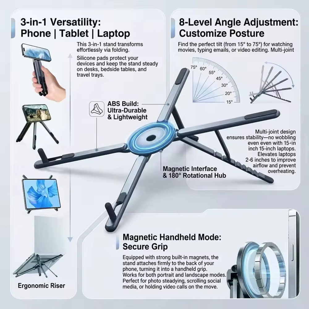 Supporto Magnetico Portatile p - Laptop Accessories For Office recensione e prezzo