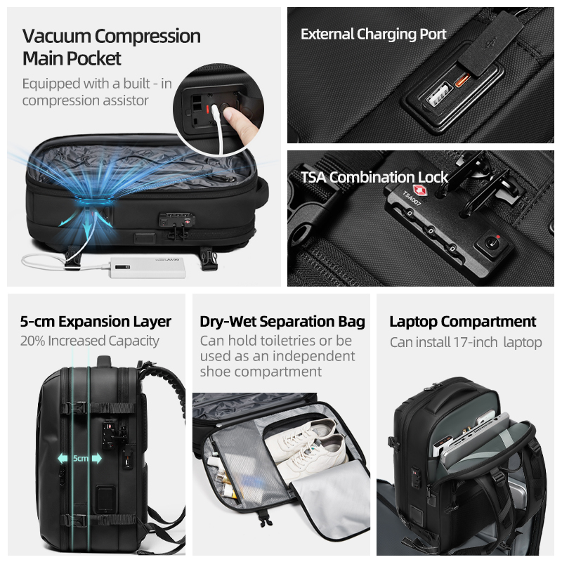Zaino da Viaggio per Uomo con  - Laptop Backpack Anti Theft recensione e prezzo