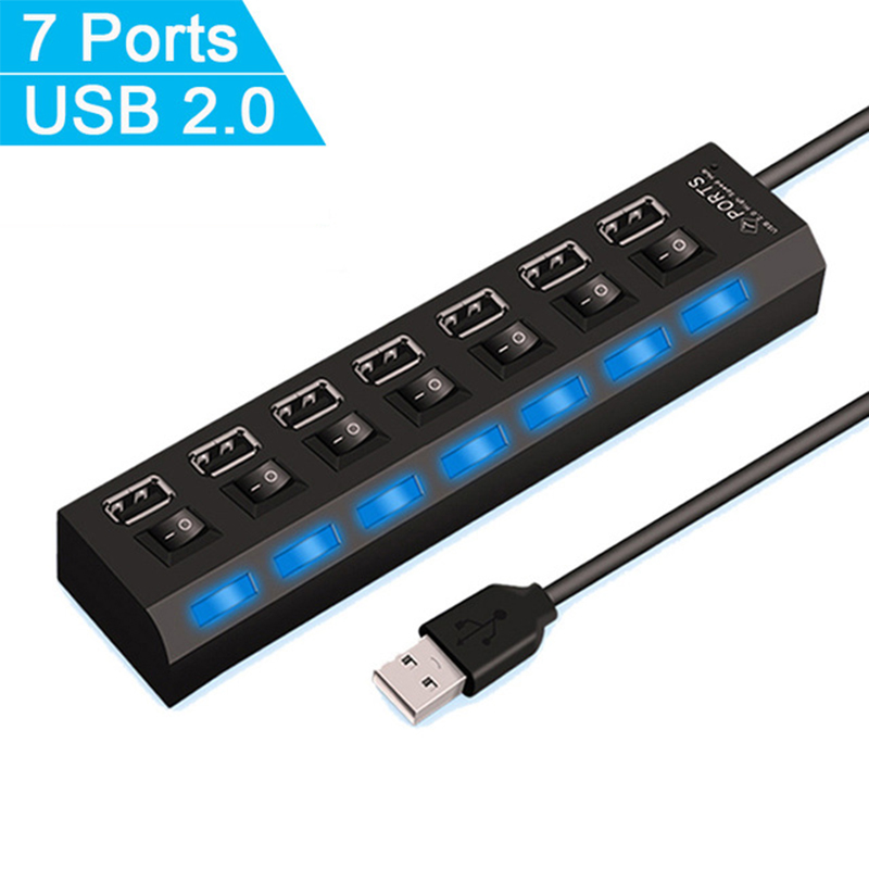 Splitter hub USB 2.0 a 7 porte - Laptop Accessories Computer recensione e prezzo