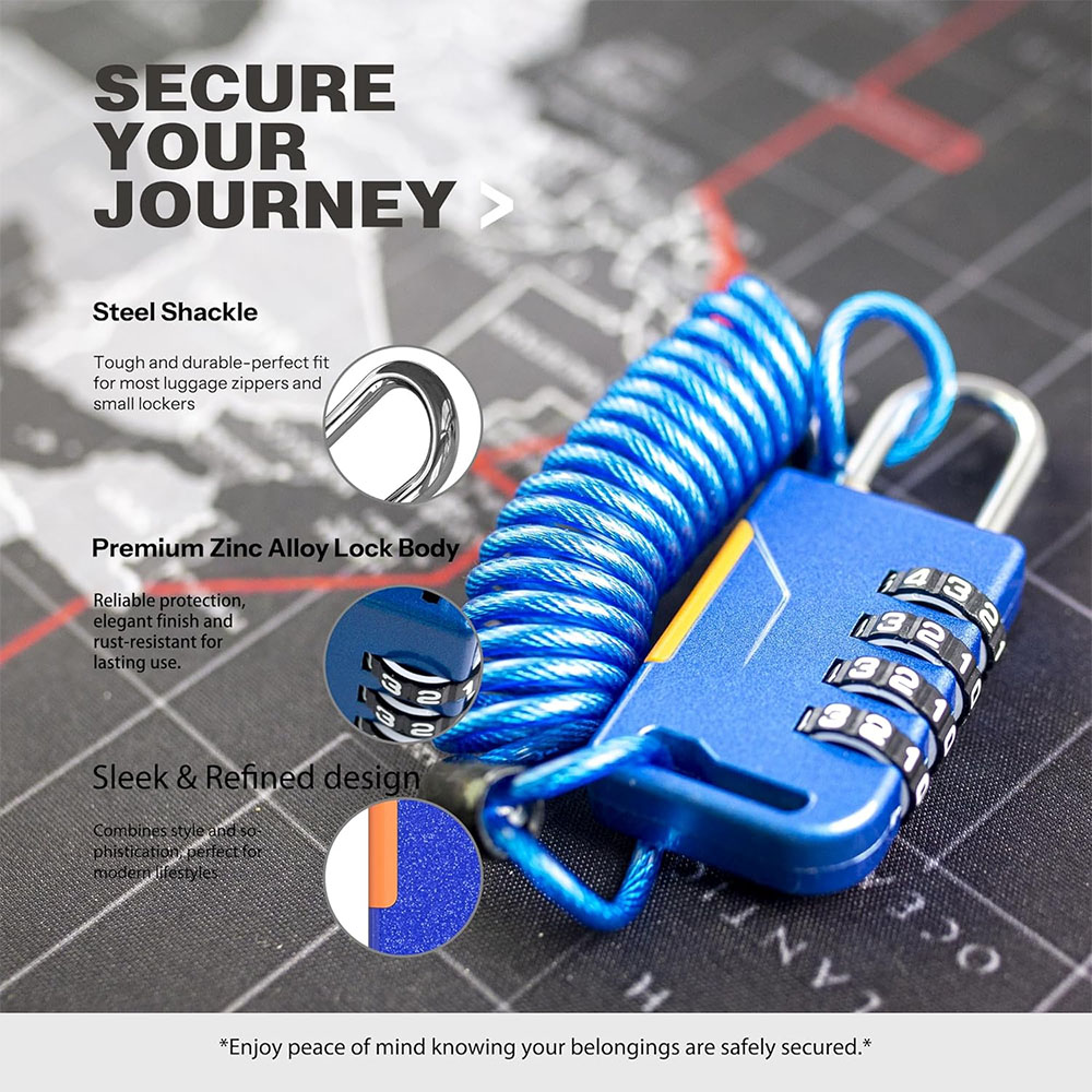 Lucchetto a combinazione a 4 c - Laptop Backpack Anti Theft recensione e prezzo