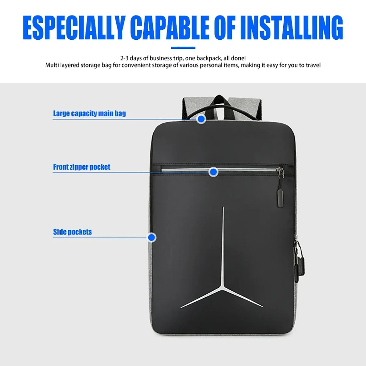 Zaino Antifurto Impermeabile i - Laptop Backpack Anti Theft recensione e prezzo